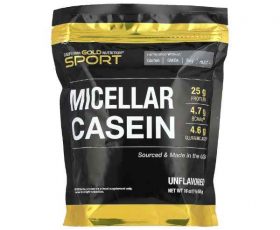 California Gold Nutrition Sport, Micellar Casein, Unflavored, Slow Absorption, 16 oz (454 g) Gym Sporti