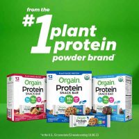 Orgain Organic Vegan Protein Bars, Peanut Butter Chocolate Chunk - 10g Plant Based Protein, Low Calorie Healthy Snacks, No Lactose or Soy Ingredients, Gluten Free, Non-GMO - 1.41 Oz (Pack of 12) Gym Sporti