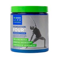 POWERLIFE Tony Horton High Impact Plant Protein Powder with 3000 MG of HMB (Vanilla - New Formula) Foundation Four Greens Drink with Pre & Pro Biotics, Essential Magnesium (Strawberry) - Gym Sporti