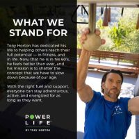 POWERLIFE Tony Horton High Impact Plant Protein Powder with 3000 MG of HMB (Vanilla - New Formula) Foundation Four Greens Drink with Pre & Pro Biotics, Essential Magnesium (Strawberry) - Gym Sporti