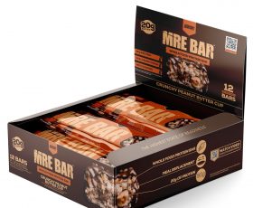 REDCON1 MRE Protein Bar, Crunchy Peanut Butter Cup - Contains MCT Oil + 20g of Whole Food Protein - Easily Digestible, Macro Balanced Low Sugar Meal Replacement Bar (12 Bars) gym sporti