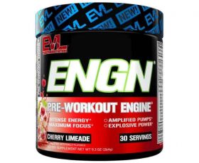 EVL ENGN Pre-Workout boosts energy, focus, and recovery with creatine, beta-alanine, and caffeine. Power through workouts with lasting intensity!