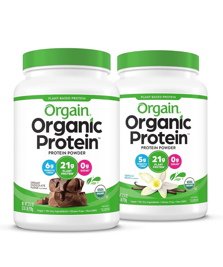 Orgain Organic Vegan Protein Powder Gym Sporti
