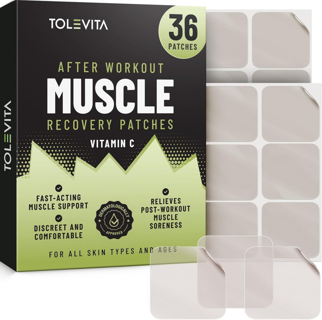 Post Workout Muscle Recovery Patches with Vitamin C Gym Sporti