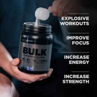 Transparent Labs Bulk Black Pre-Workout boosts strength, endurance, and focus with a powerful blend of ingredients. Experience energy and muscle pumps!