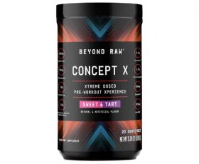 BEYOND RAW CONCEPT X PRE-WORKOUT POWDER fuels energy, focus, and endurance with advanced ingredients. Maximize performance with this powerful pre-workout!