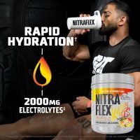 Nitraflex KAOS Stimulant Free Pre-Workout enhances focus, endurance, and muscle pumps with a caffeine-free formula for intense workouts.