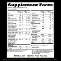 Nitraflex KAOS Stimulant Free Pre-Workout enhances focus, endurance, and muscle pumps with a caffeine-free formula for intense workouts.