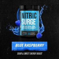 Jacked Factory Nitric Surge Stim Free Pre Workout boosts muscle pumps, blood flow, and strength—caffeine-free for jitter-free workouts!