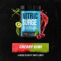 Jacked Factory Nitric Surge Stim Free Pre Workout boosts muscle pumps, blood flow, and strength—caffeine-free for jitter-free workouts!