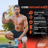 Nutrex Research Hemo-Rage Extreme High Stim Pre Workout Powder delivers insane energy, focus, endurance, and pumps for intense workouts.