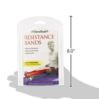THERABAND Resistance Band Set for Upper & Lower Body offers versatile, color-coded bands for conditioning, rehab, and at-home workouts.