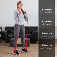 THERABAND Resistance Band Set for Upper & Lower Body offers versatile, color-coded bands for conditioning, rehab, and at-home workouts.